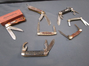 lot 112 image: Vintage pocket Knives