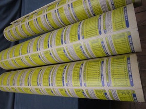 lot 116 image: Uncut Topps BB Cards