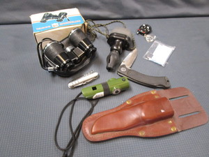 lot 129 image: Binoculars, Call, Whistle