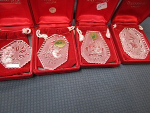lot 40 image: Waterford Crystal Annual Ornaments