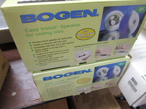 lot 367 image: Bogen Speakers for Ceiling Tile
