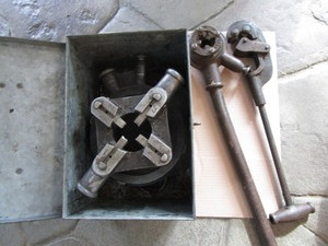 lot 238 image: Toledo Pipe Vises
