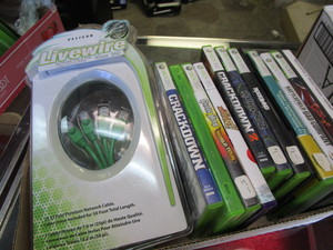 lot 402 image: Xbox Cables & Games