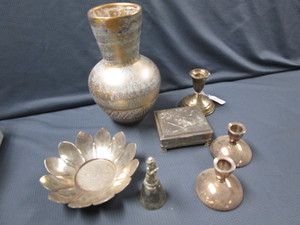 lot 514 image: Stangl Vase, Candle Holders