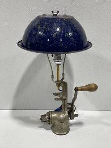 Homemade Meat Grinder Lamp