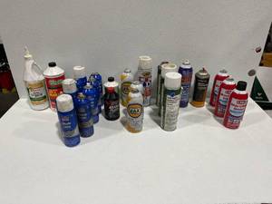Lot of Automotive Sprays and Fluids