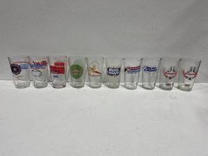 Budweiser and Bud Light Beer Glasses