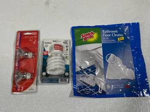 Bulbs and Floor Cleaner