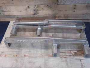 lot 9 image: Pair Qual-Craft 2-Rung Ladder Jack  35In.L x 11In.W x 6In.H, Model# 2420P