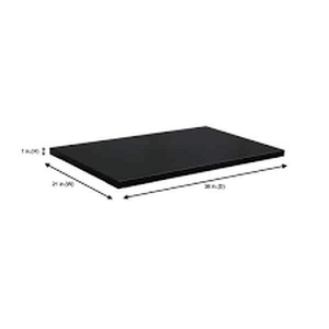 lot 27 image: Husky 2-Pack Steel Shelf Set in Black (36 in. W x 21 in. D) for Ready-to-Assemble 36 in. Garage Gear Cabinet