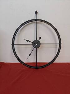 lot 66 image: 24 Large Modern Metal Elroy Wall Clock