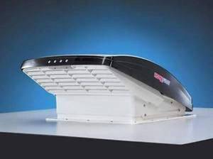 lot 76 image: MaxxFan Deluxe 6401K Manually Operated Roof Vent - Smoke