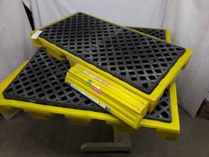 MSRP $600 2 Sizes Heavy Duty Ultra-Spill Decks - 2 &amp 4 Drum Sizes - Up To 55 Gallon Containment&nbsp See Youtube For How These DecksPallet Racks Work