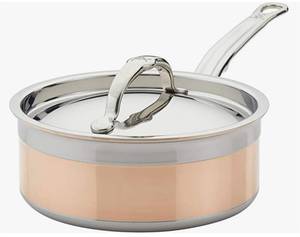 NEW Hestan 100% Pure Copper Sauce Pan with Lid