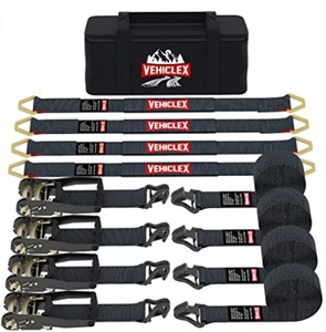 NEW Vehiclex Car Tie Down Axle Straps