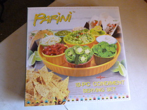 NEW Parini Condiment Serving Set