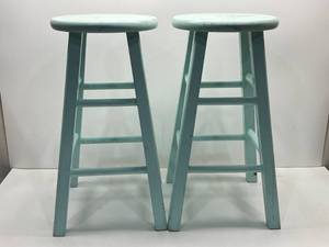 lot 32 image: Wooden Stools