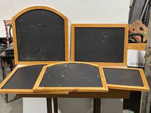 lot 35 image: Framed SignboardsChalkboards