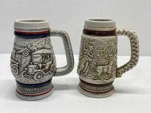 lot 63 image: Collectible 1911 Ford Motor and Chuckwagon Steins