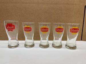 lot 67 image: Set of Collectible Schmidt Beer Glasses