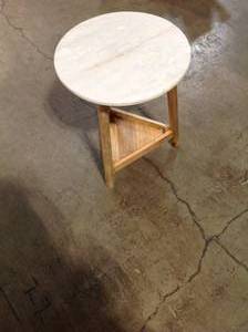 Lanham Marble Top Side Table - Threshold Good Condition Review all pictures