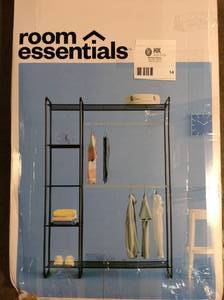 Freestanding Closet BlackSilver - Room Essentials (good condition) review all pictures