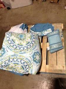 Mix lot of assorted bed sheets, covers, pillow covers (open box) review all pictures