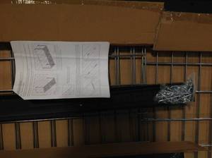 Husky 42 in. H x 96 in. W x 32 in. D Adjustable Height Ceiling Mount Garage Rack (good condition) review all pictures