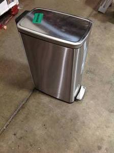 Silver Trash Can Medium have small dent review all pictures