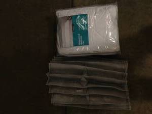Lot of 2 Machine Washable Waterproof Quilted Mattress Pad - Made By Design (good condition) review all pictures