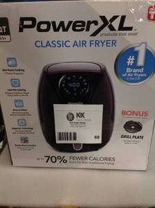 PowerXL 5qt Single Basket Air Fryer - Black (good condition) review all pictures
