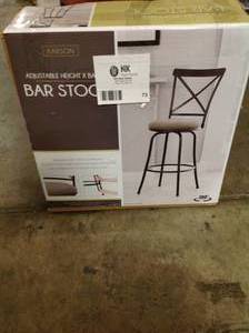 Karson Adjustable Height X Barstool - Cheyenne (good condition) review all pictures