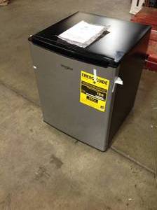 Whirlpool 2.7 cu ft Mini Refrigerator - Stainless Steel - WH27S1E (good condition) review all pictures