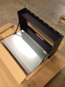 Montezuma Fold-Down Wall-Mounted Workbench with Shelves (good condition) review all pictures