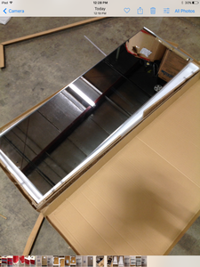 Neu-Type Oversized Silver Metal Beveled Glass Modern Classic Mirror  (new) review all pictures