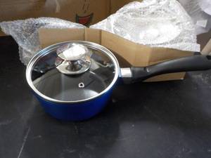 2 - 1.25 qt Ceramic Sauce Pans with...