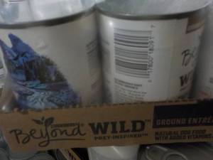 12 pack Canned Beyond Wild Dog Food...