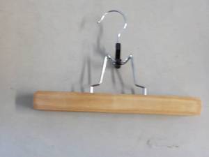 7 Wooden Pant Hangers...