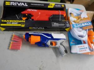 Nerf Guns and Sling Ball...