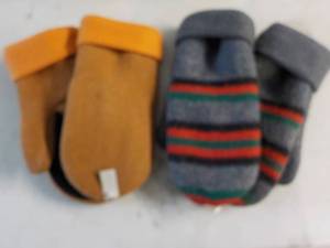 2 Pair size L Mittens...