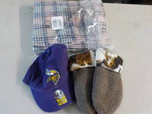 Viking Hat, 1 pair Mittens and thro...