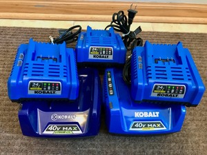 5 Kobalt Battery Chargers - Used