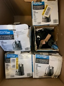 5 Everbilt Utility Pumps - Customer Returns