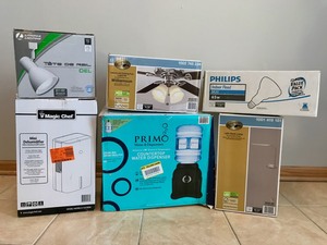 Customer Return Box Lot #1 - Lighting  Small Appliances
