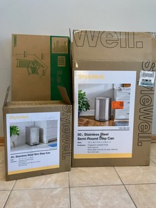 Customer Return Box Lot #6 -  Trash Cans  Rocking Chair