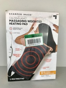 Sharper Image - Messaging Weighted Heating Pad
