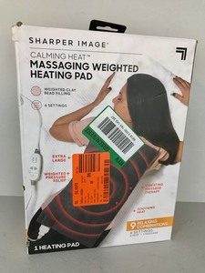 Sharper Image - Messaging Weighted Heating Pad