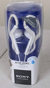 lot 55 image: New SONY Active Sports Headphones in White
