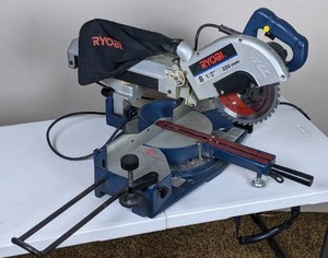 lot 4 image: Ryobi TSS200 8.5 220mm Sliding Compound Miter Saw