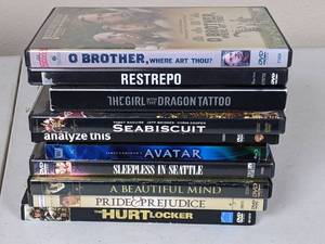 lot 95 image: Collection of 10 DVDs O Brother Where Art Thou, Sea Biscuit, Avatar and More